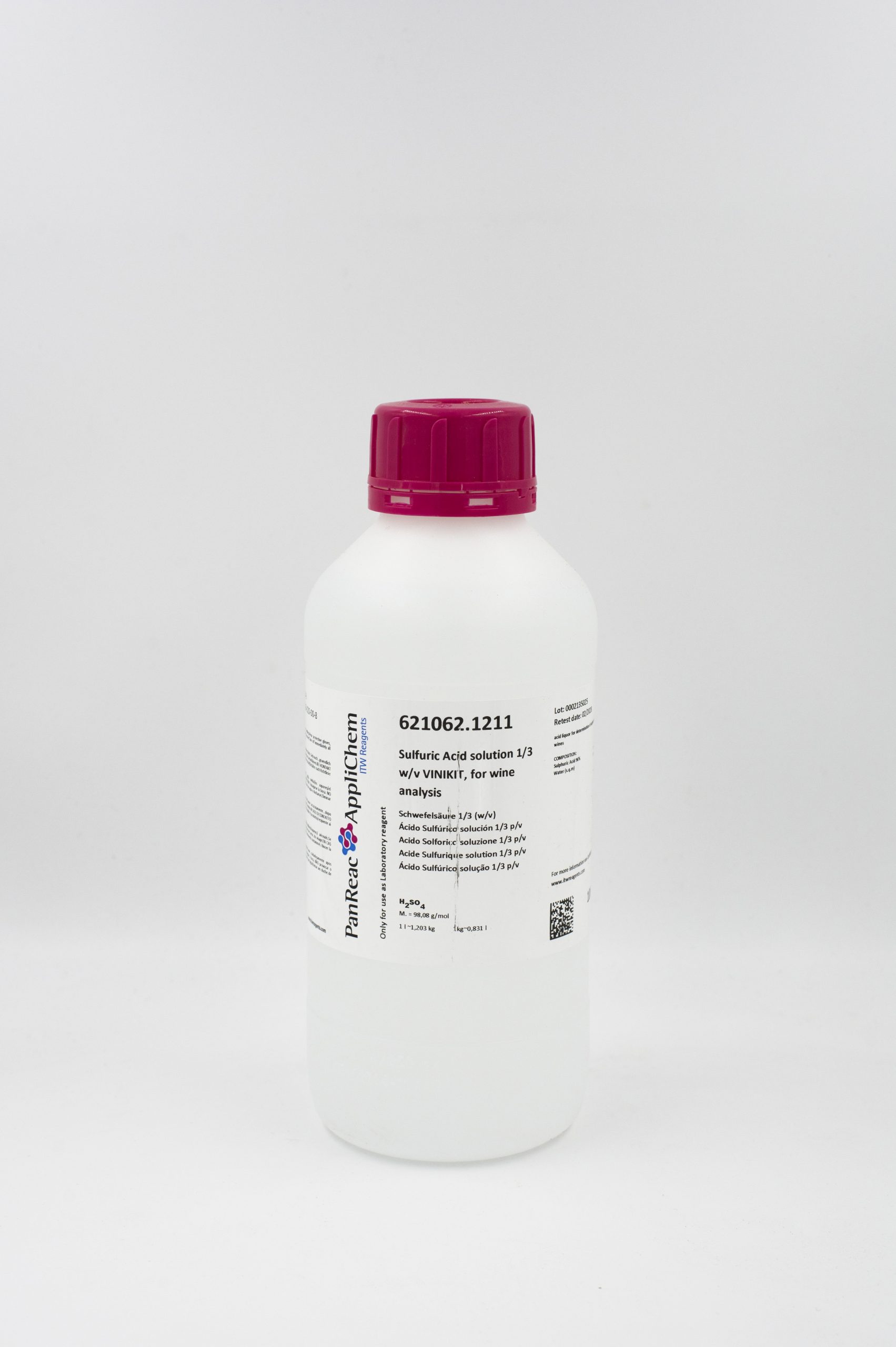 Àcid Sulfúric 1/3 P/v 1.000 Ml. VINIKIT (SO2)